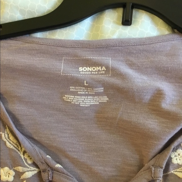 Sonoma Goods For Life peasant top L long sleeve - Picture 10 of 11